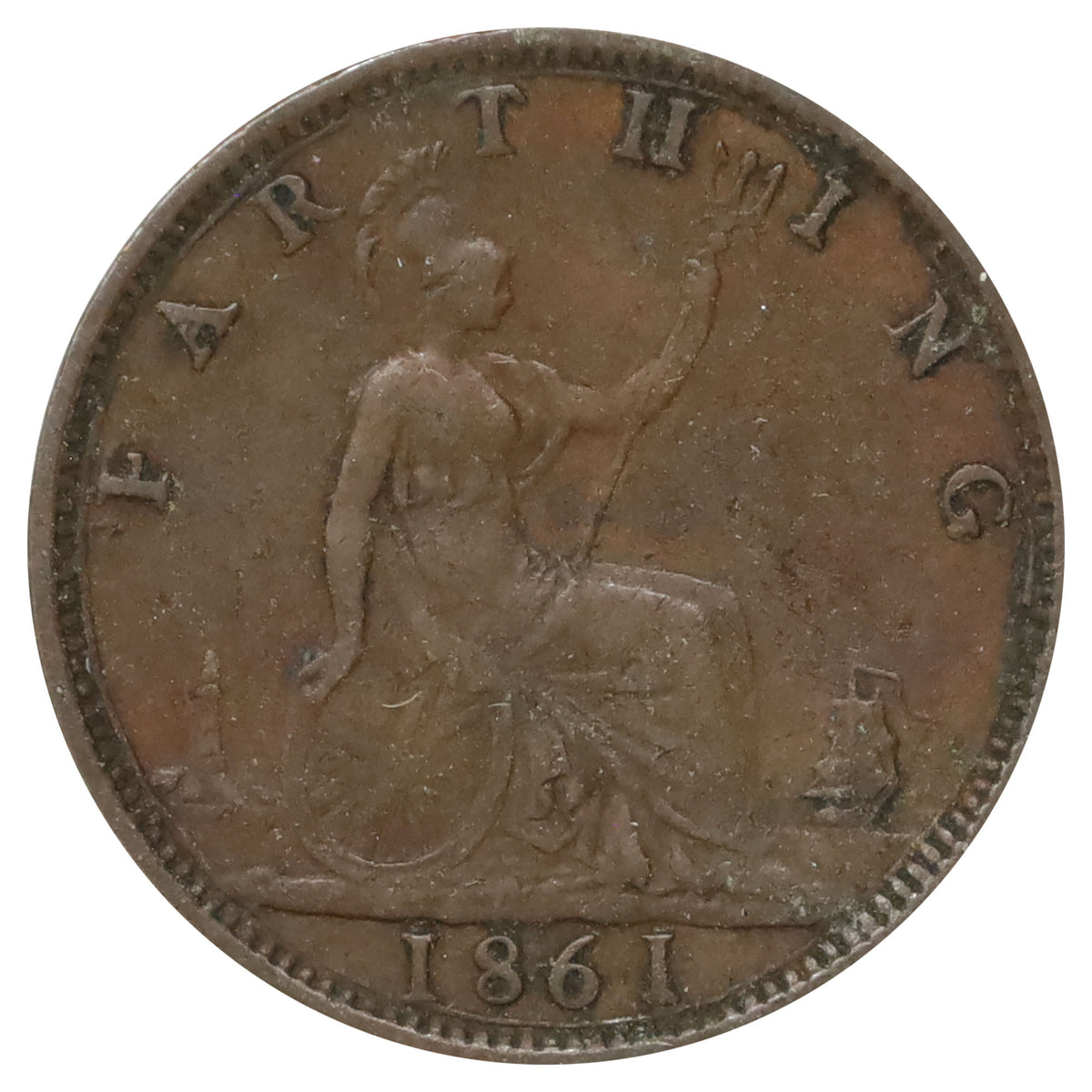 Great Britain 1861 Farthing Very Fine (VF20)