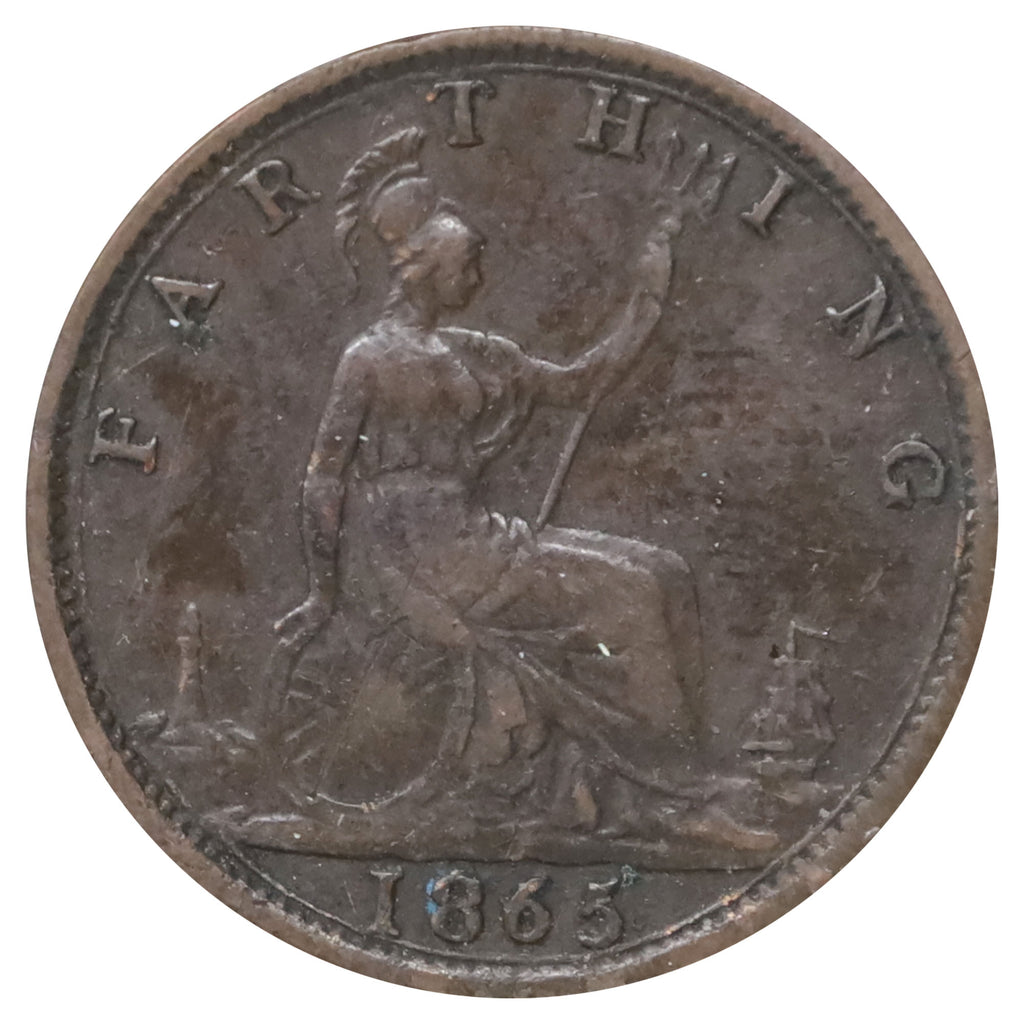 Great Britain 1865 Farthing Very Fine (VF20)