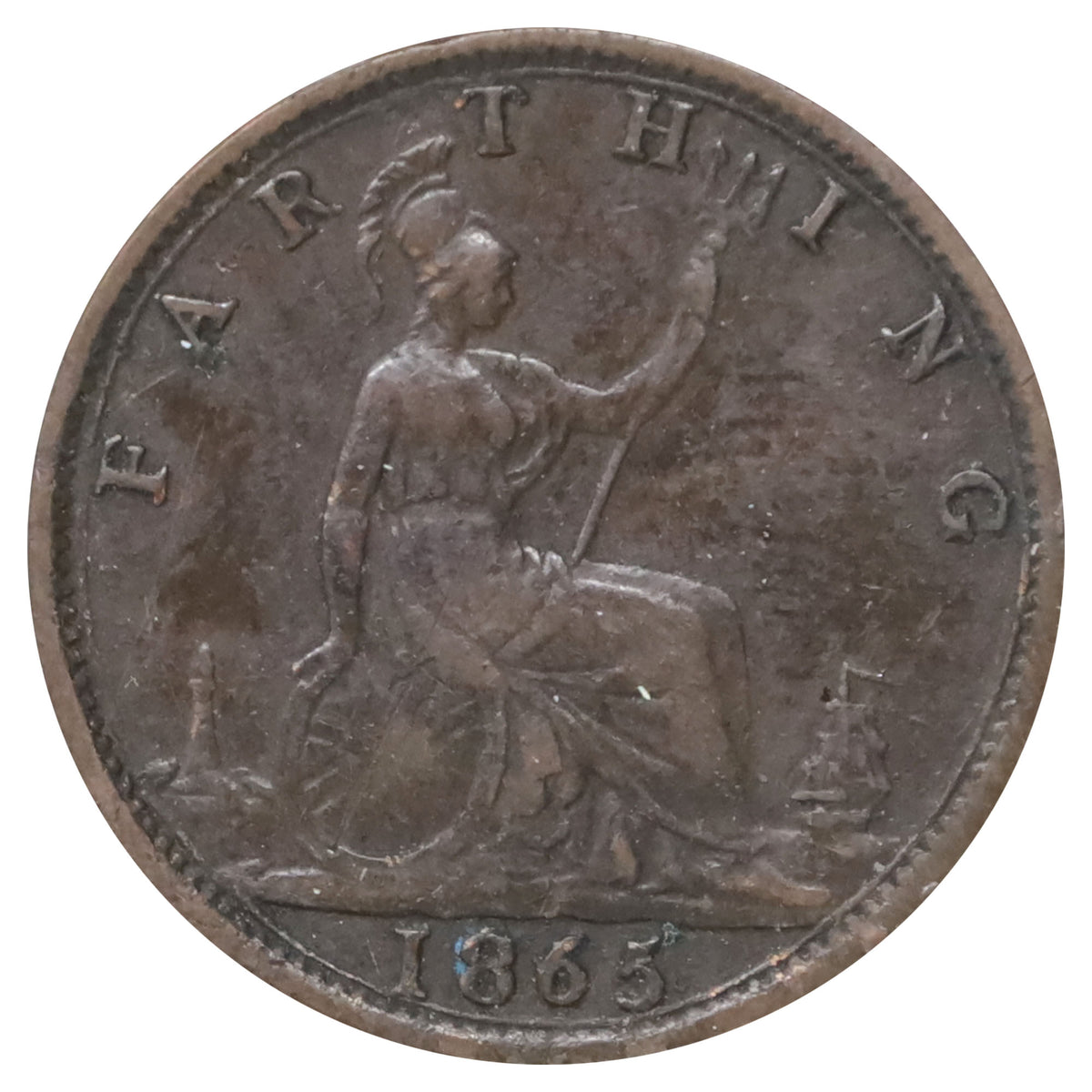 Great Britain 1865 Farthing Very Fine (VF20)