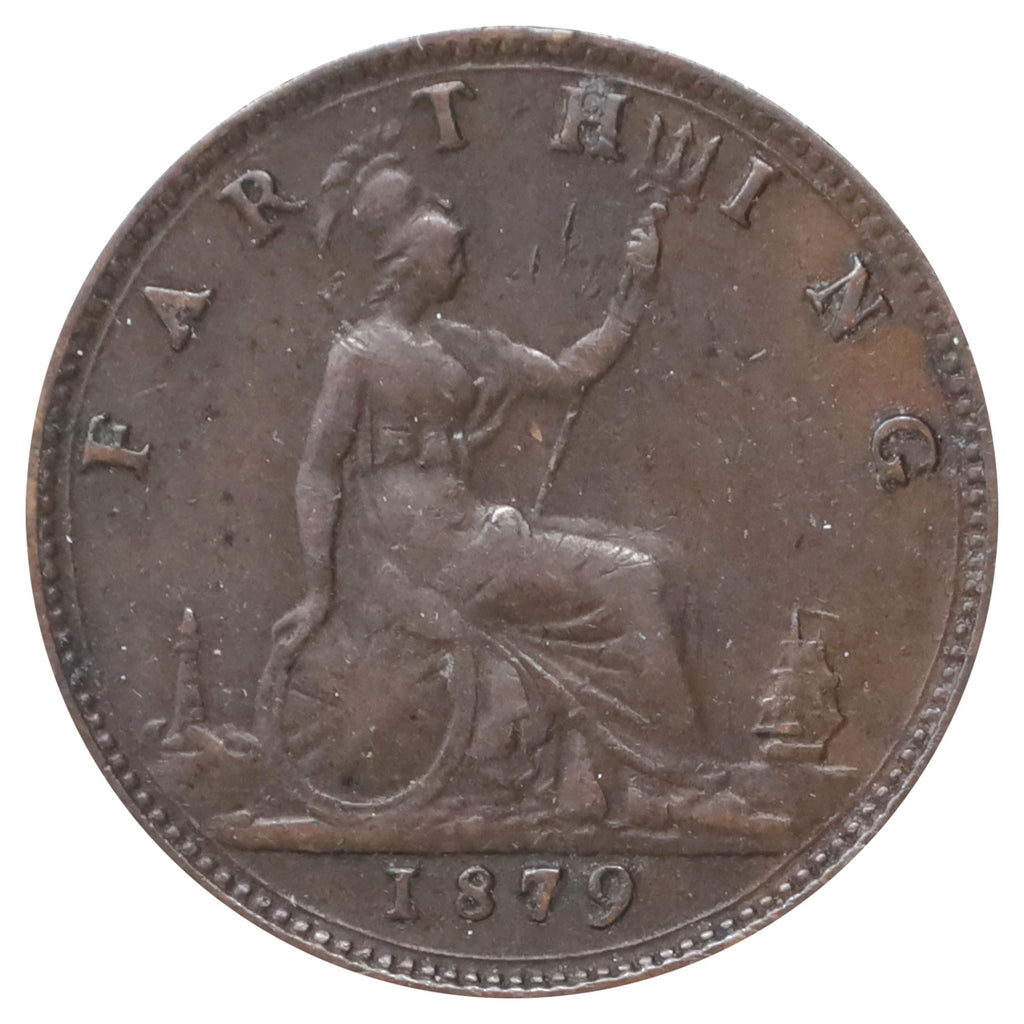 Great Britain 1879 Large 9 Farthing F-VF (F15)
