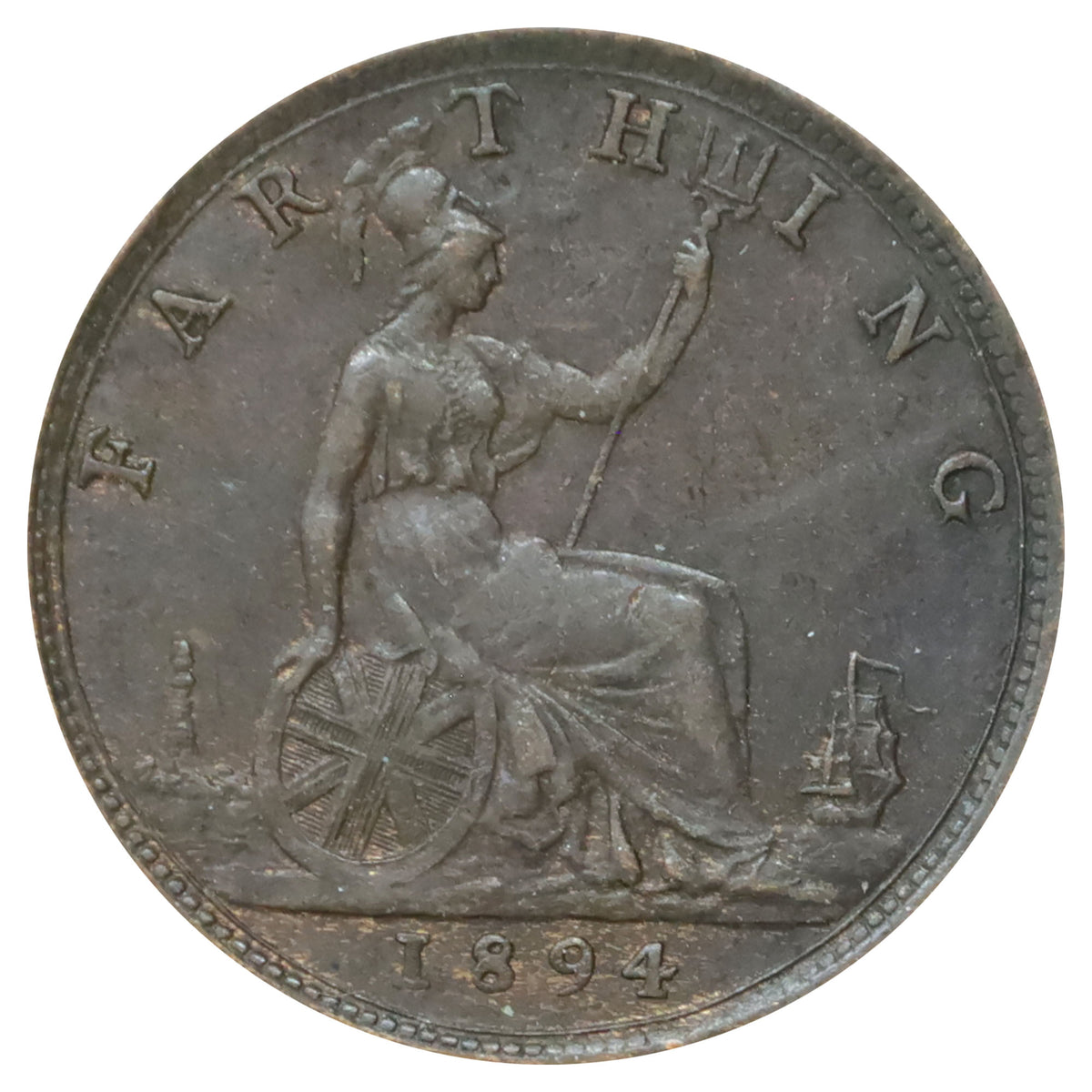 Great Britain 1894 Farthing Extra Fine (EF40)