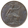 Great Britain 1902 Farthing EF-AU (EF45)