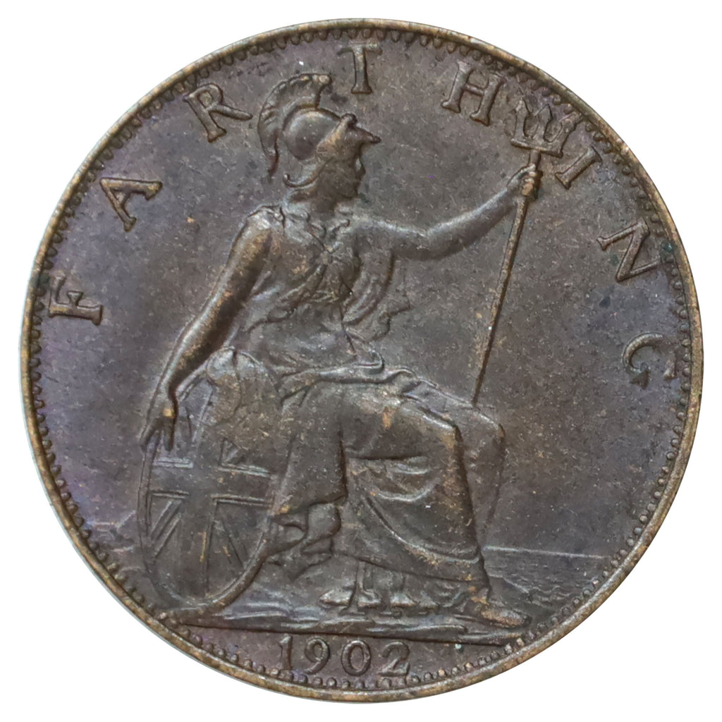 Great Britain 1902 Farthing EF-AU (EF45)