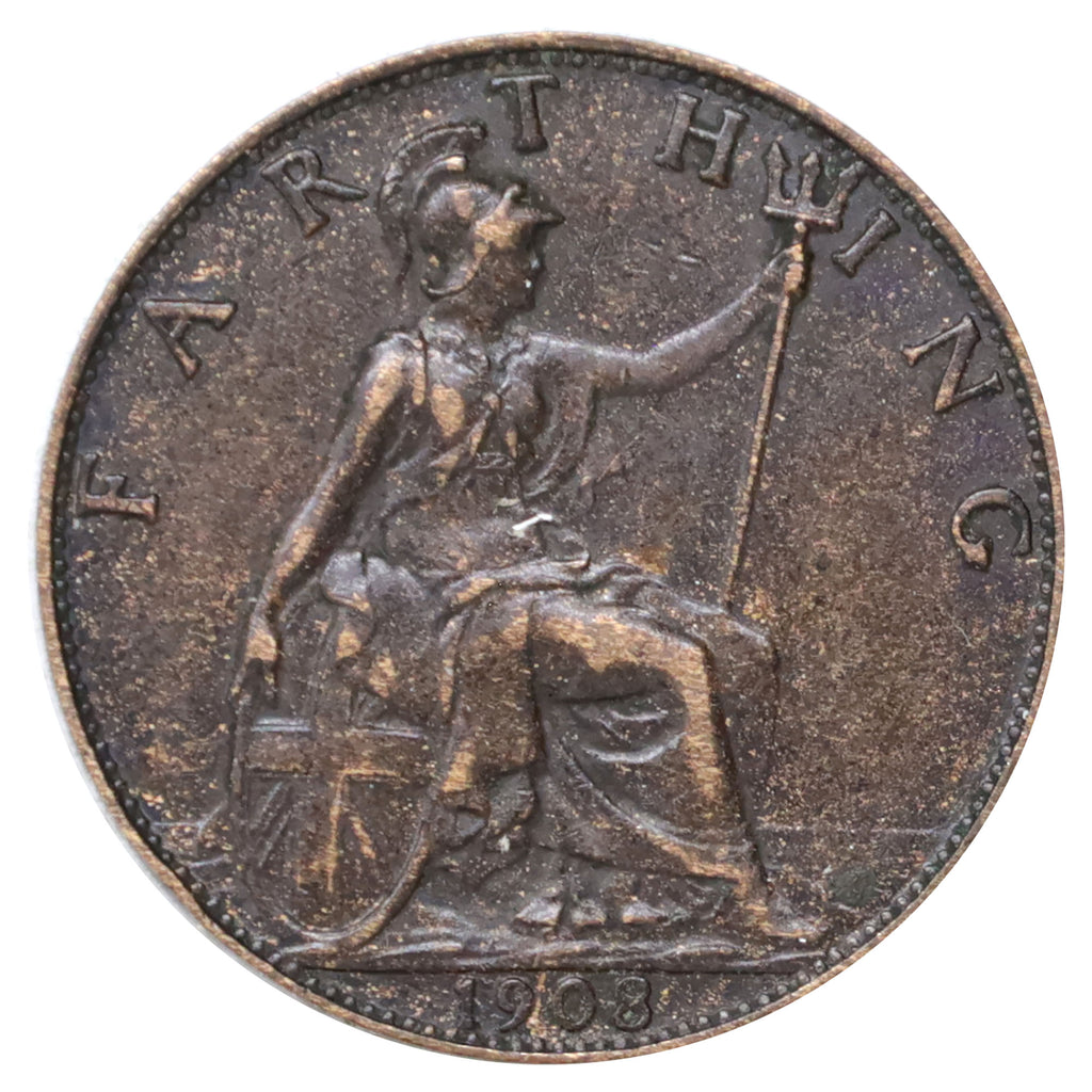 Great Britain 1908 Farthing Extra Fine (EF40)