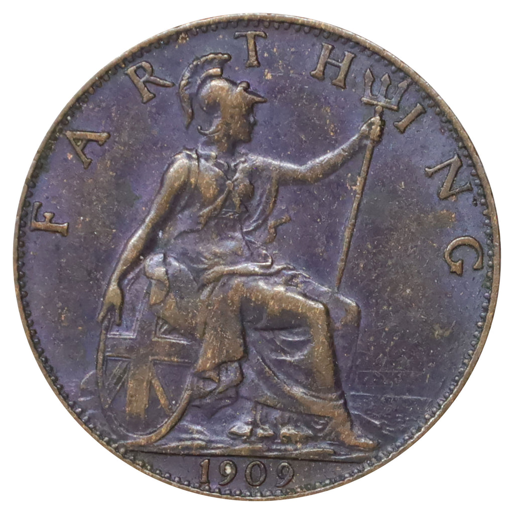 Great Britain 1909 Farthing Extra Fine (EF40)