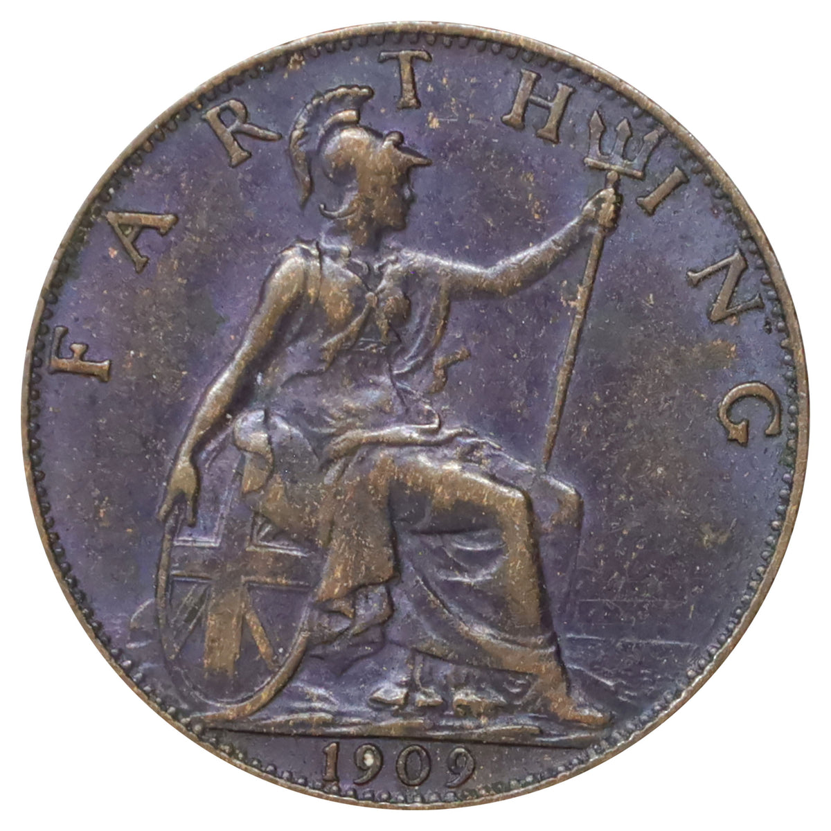 Great Britain 1909 Farthing Extra Fine (EF40)