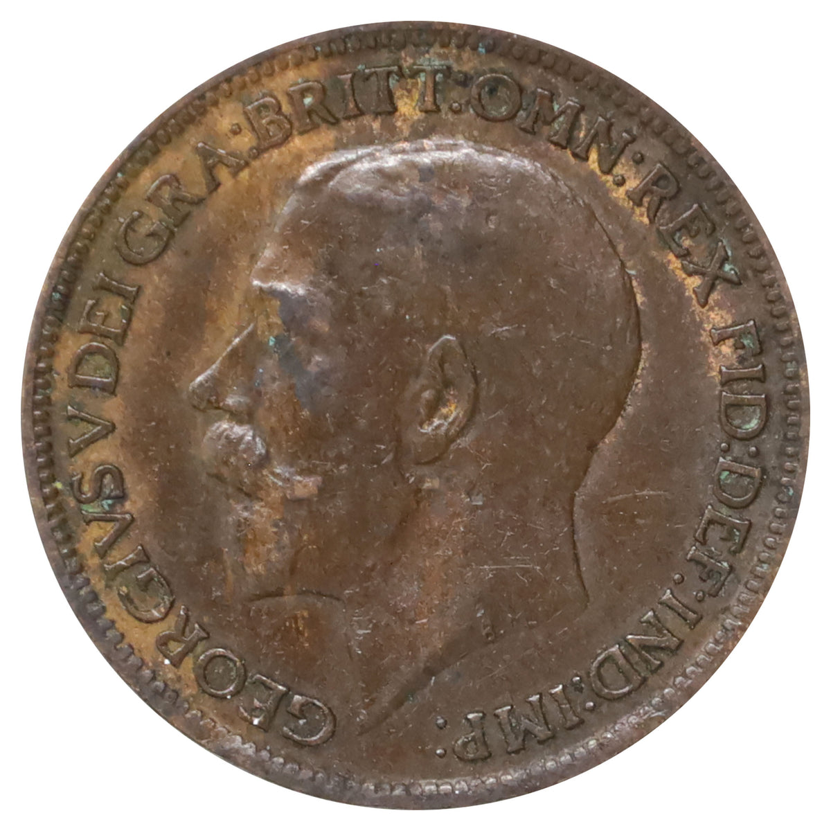 Great Britain 1918 Farthing Extra Fine (EF40)