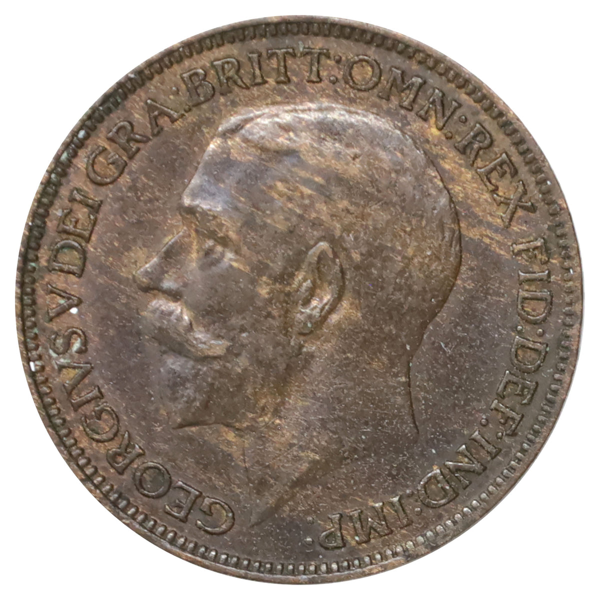 Great Britain 1923 Farthing Almost Uncirculated (AU50)