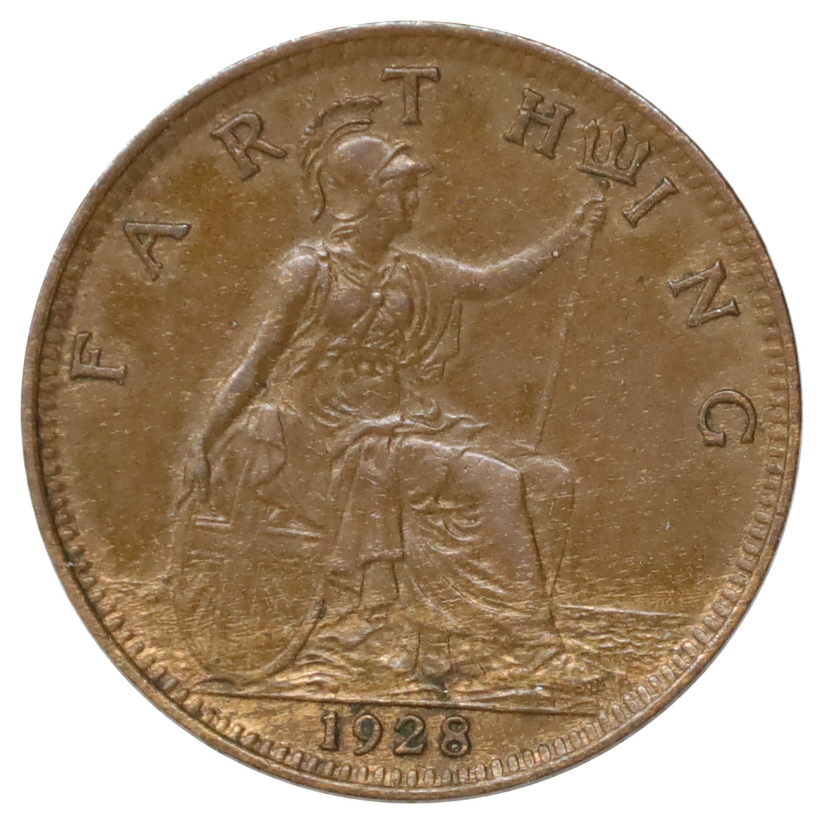 Great Britain 1928 Farthing Extra Fine (EF40)