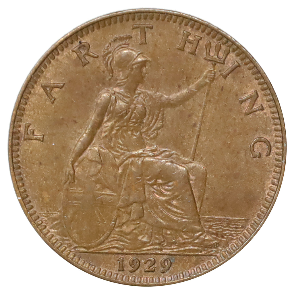 Great Britain 1929 Farthing AU-UNC (AU55)