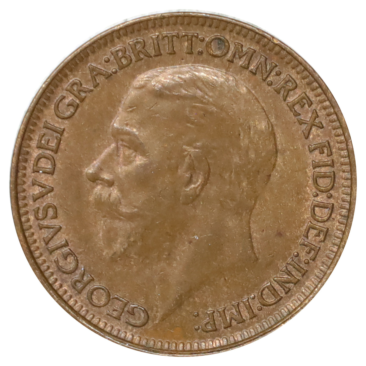 Great Britain 1929 Farthing AU-UNC (AU55)