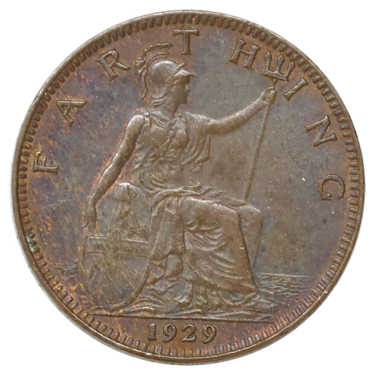 Great Britain 1929 Farthing Extra Fine (EF40)