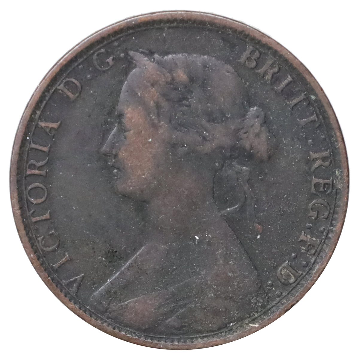 Great Britain 1862 1/2 Penny Fine (F12)