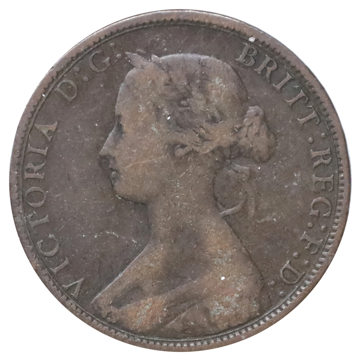 Great Britain 1867 1/2 Penny Very Good (VG8)