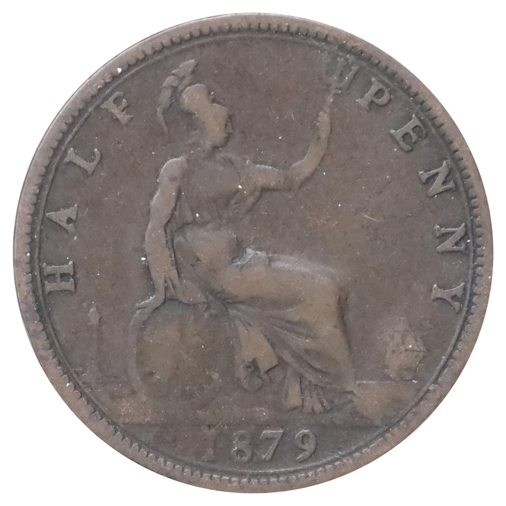 Great Britain 1879 1/2 Penny Fine (F12)