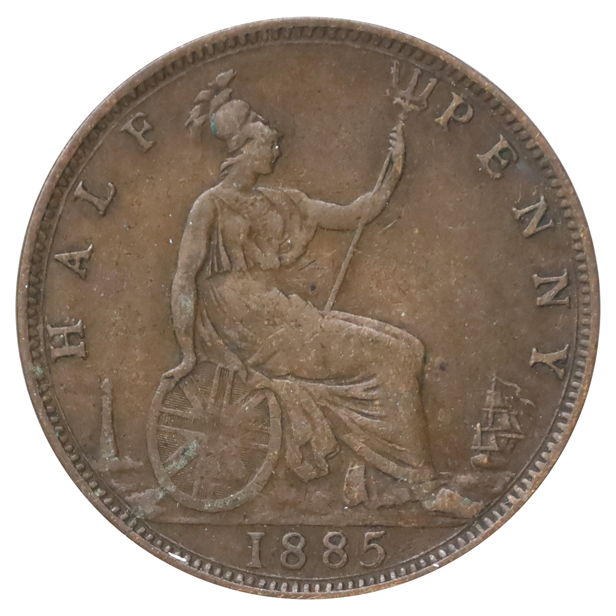 Great Britain 1885 1/2 Penny F-VF (F15)