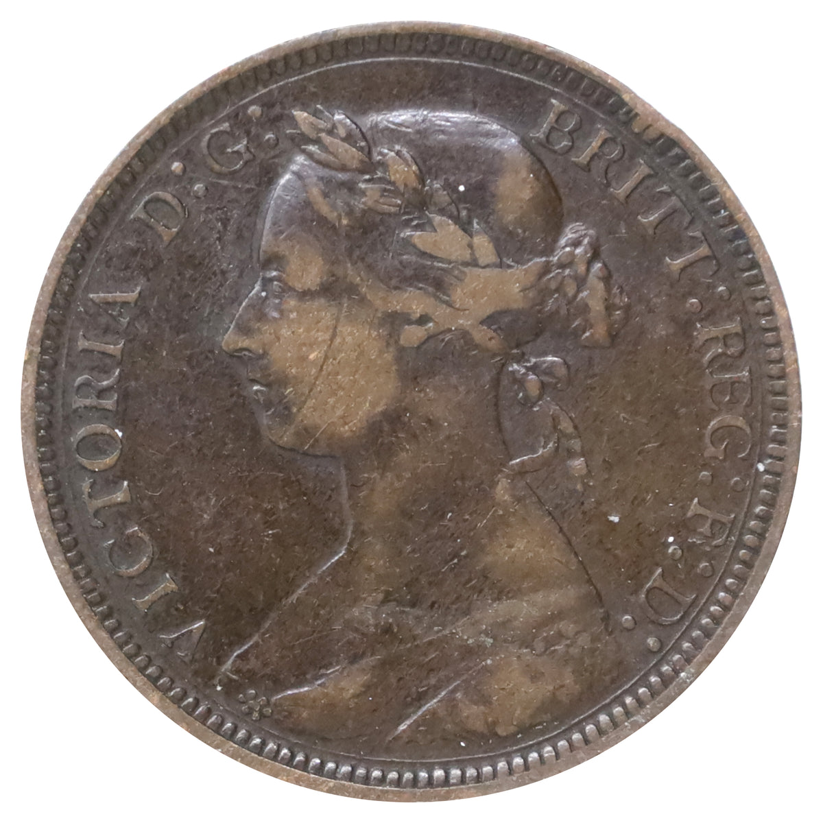 Great Britain 1887 1/2 Penny VF-EF (VF30)