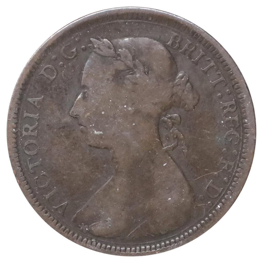 Great Britain 1892 1/2 Penny Fine (F12)