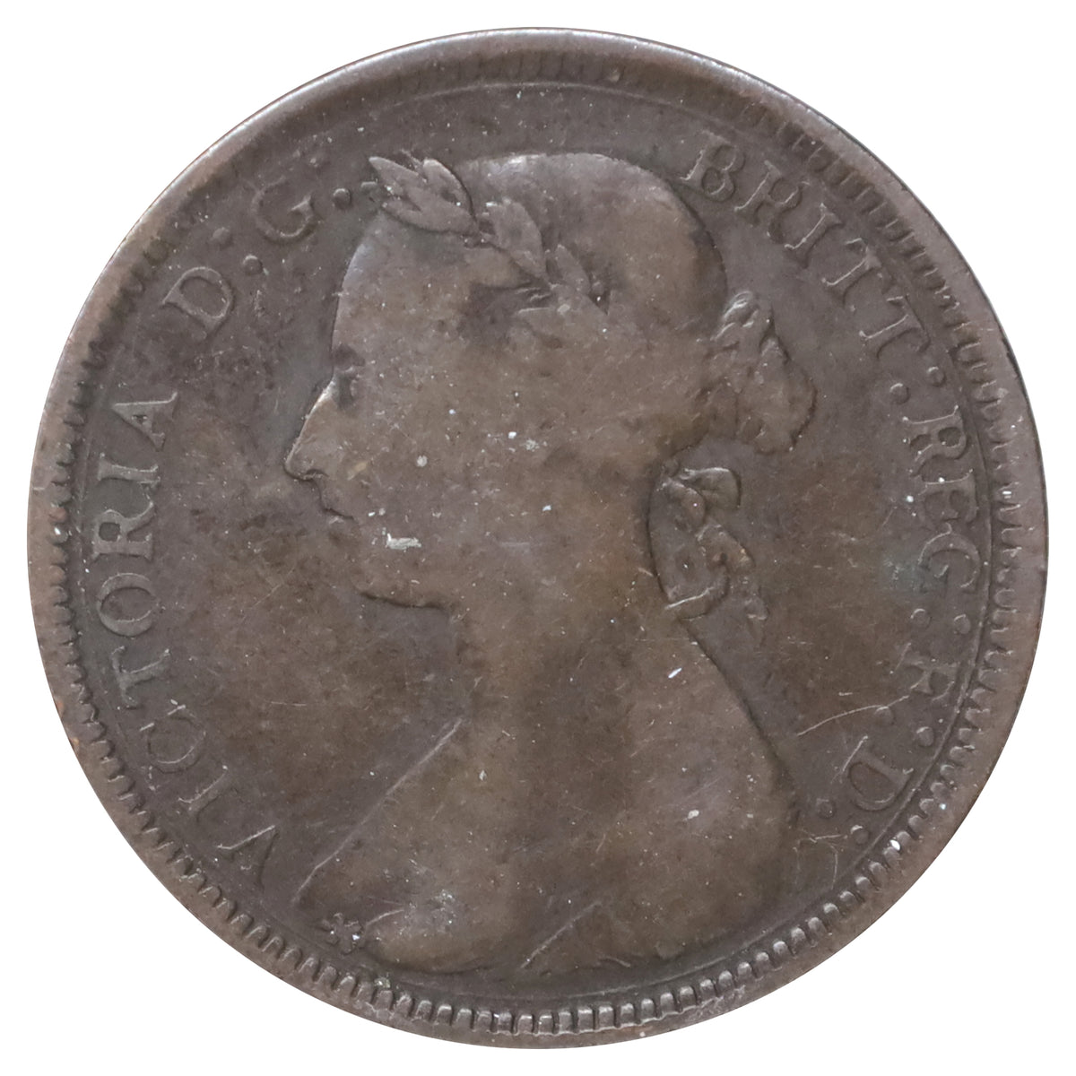 Great Britain 1892 1/2 Penny Fine (F12)