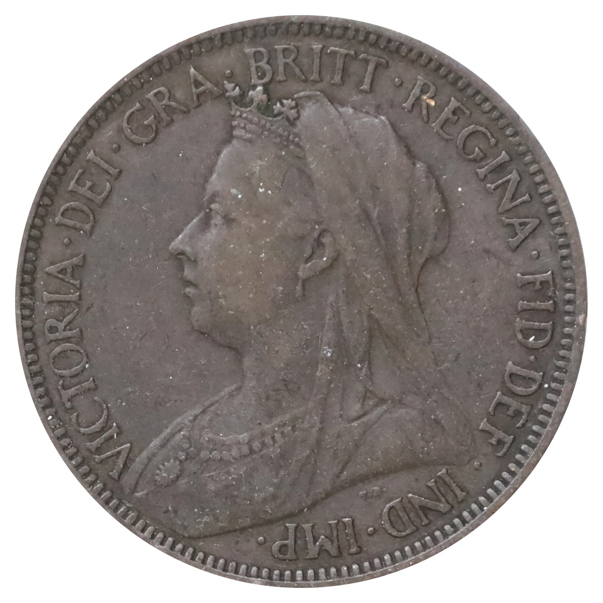 Great Britain 1901 1/2 Penny VF-EF (VF30)