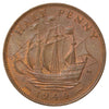 Great Britain 1944 1/2 Penny Uncirculated (MS60)