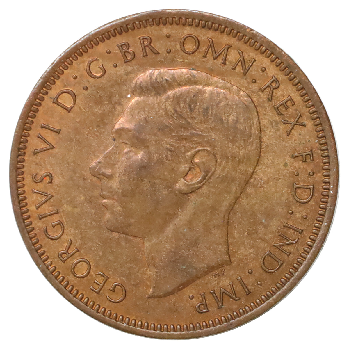 Great Britain 1945 1/2 Penny Uncirculated (MS60)