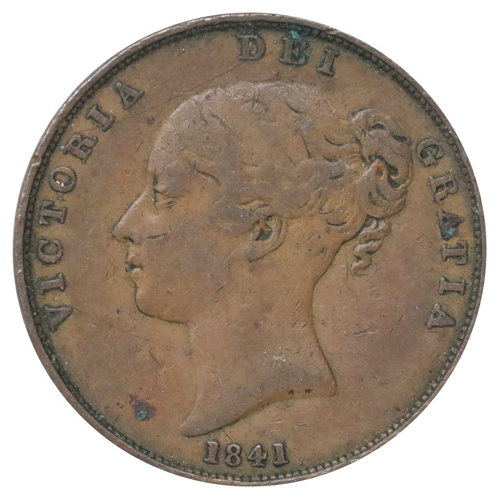 Great Britain 1841 No Colon Penny Very Fine (VF20)