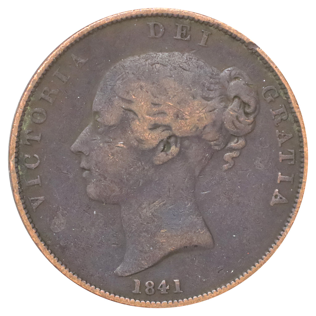 Great Britain 1841 No Colon Penny Fine (F12)