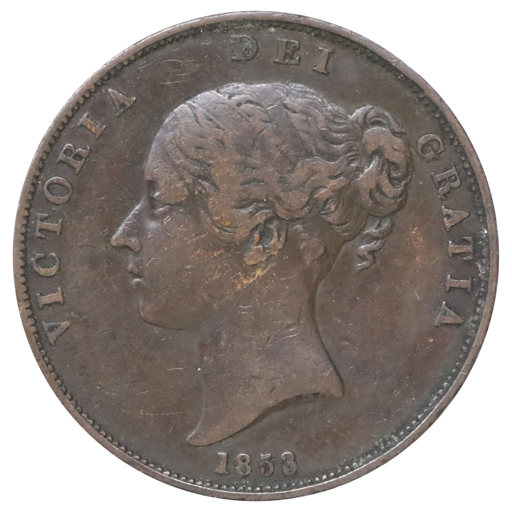Great Britain 1853 Penny F-VF (F15)