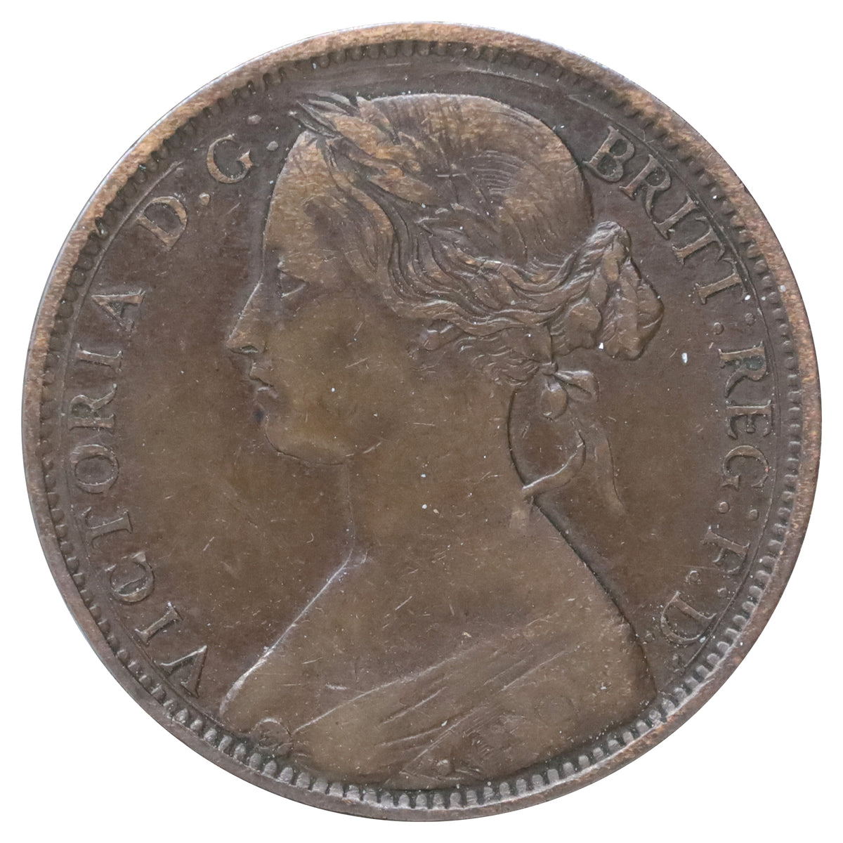 Great Britain 1862 Penny F-VF (F15)
