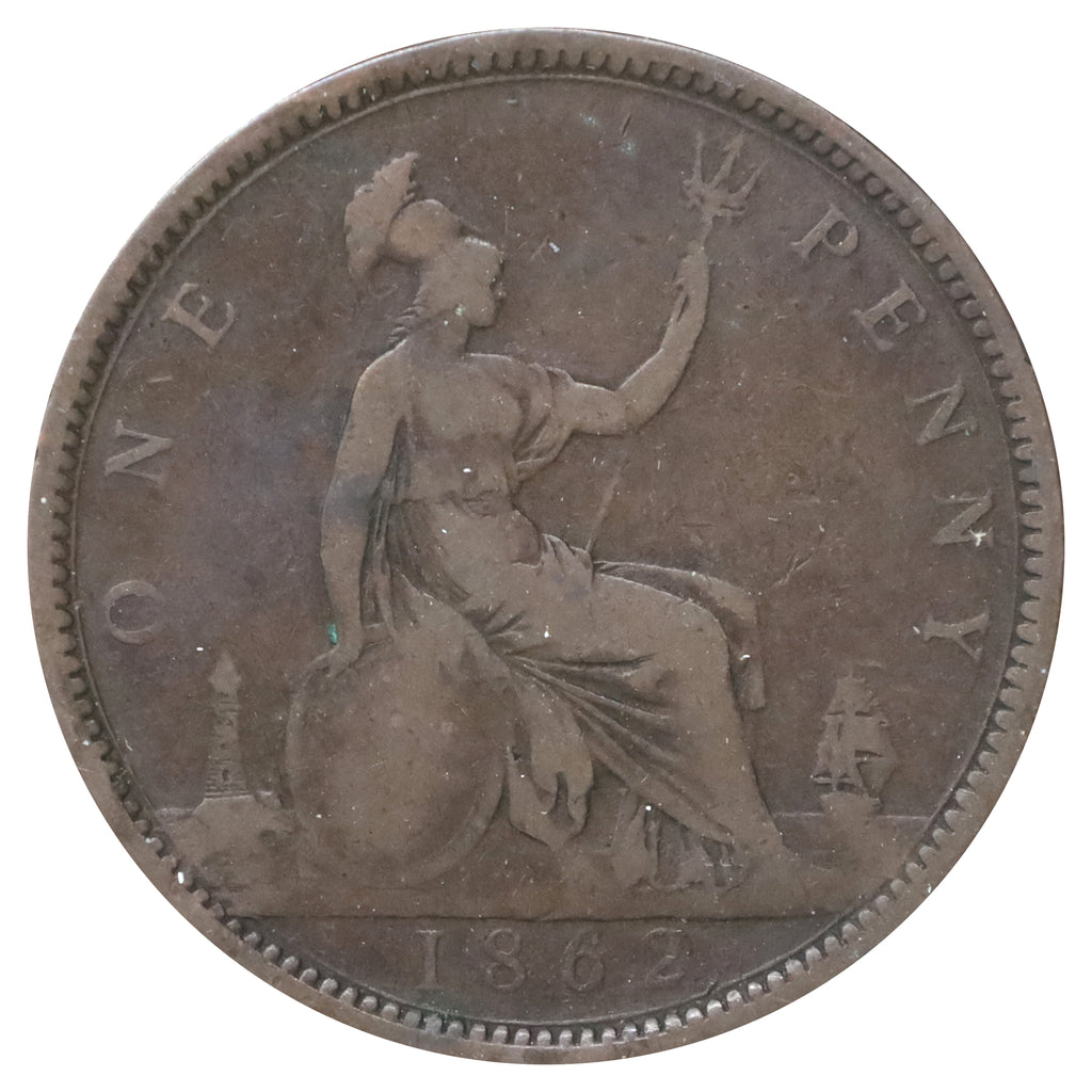 Great Britain 1862 Penny G-VG (G6)