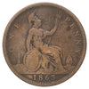 Great Britain 1863 Penny Good (G4)