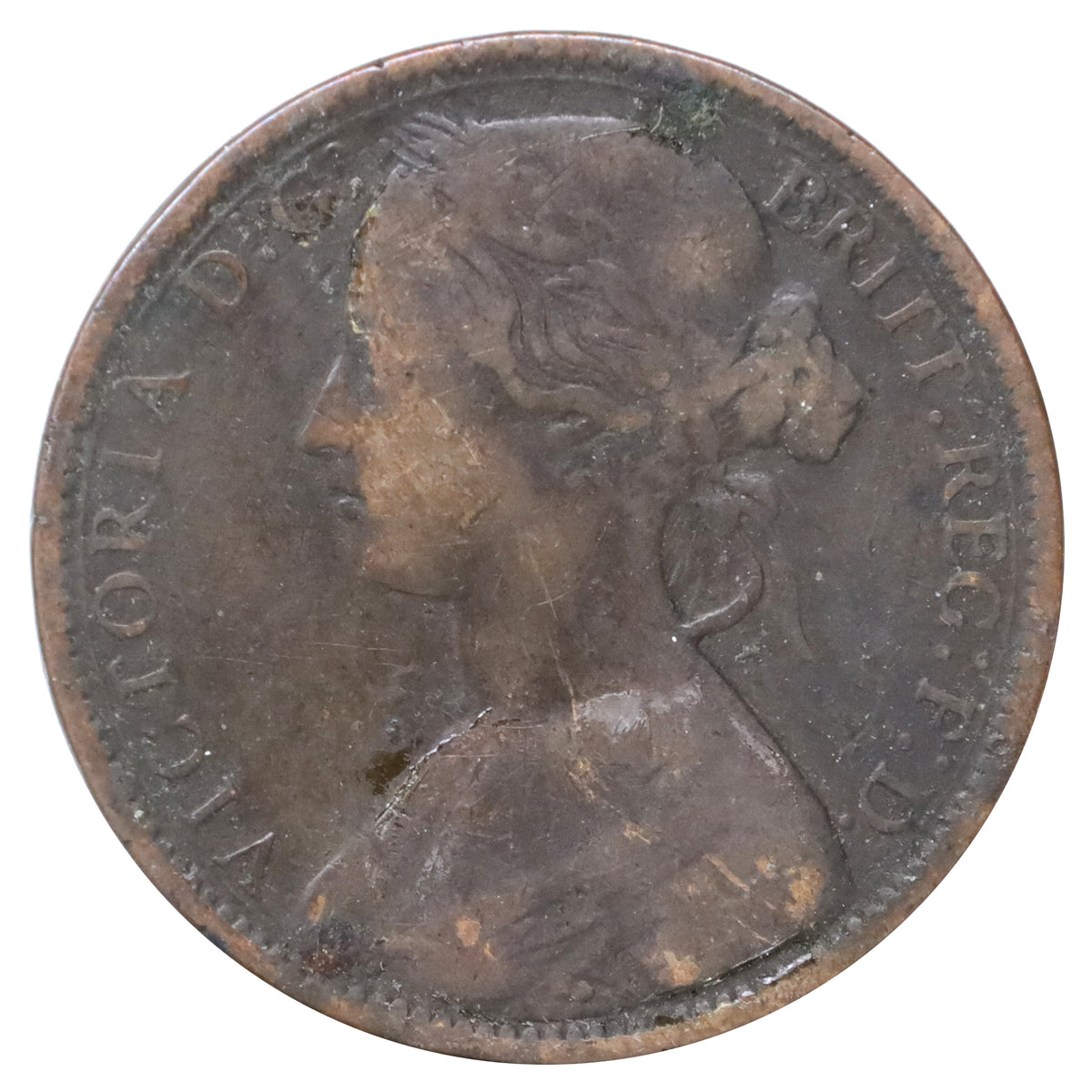 Great Britain 1872 Penny Very Good (VG8)