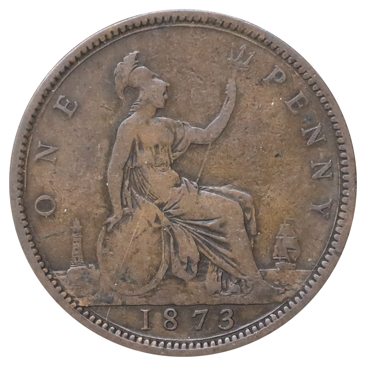 Great Britain 1873 Penny Fine (F12)