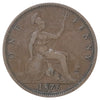 Great Britain 1876h Small Date Penny Fine (F12)