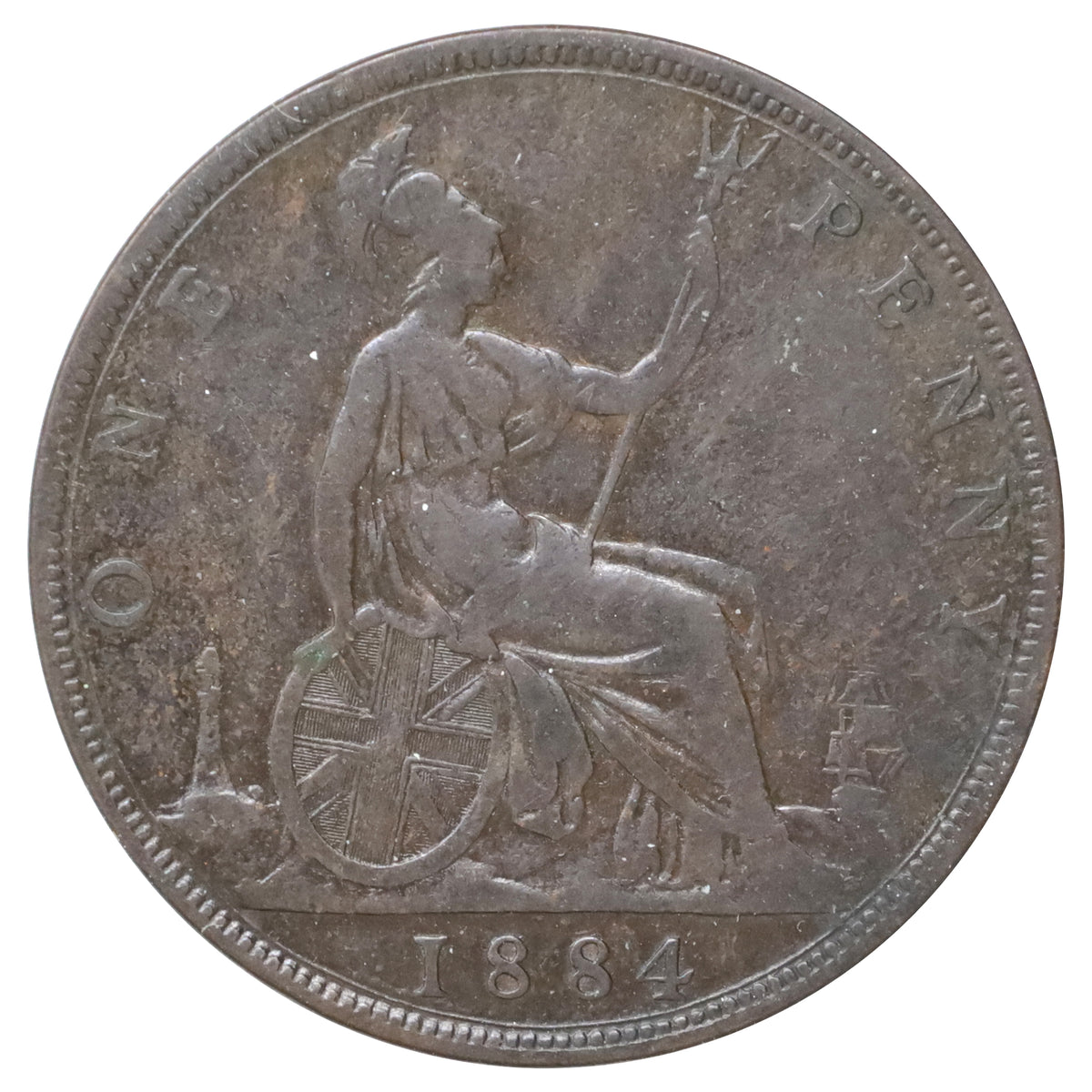 Great Britain 1884 Penny Fine (F12)