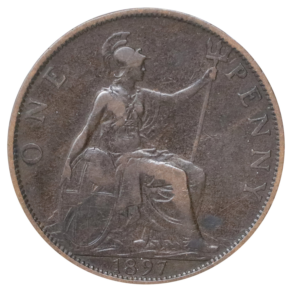 Great Britain 1897 Penny F-VF (F15)