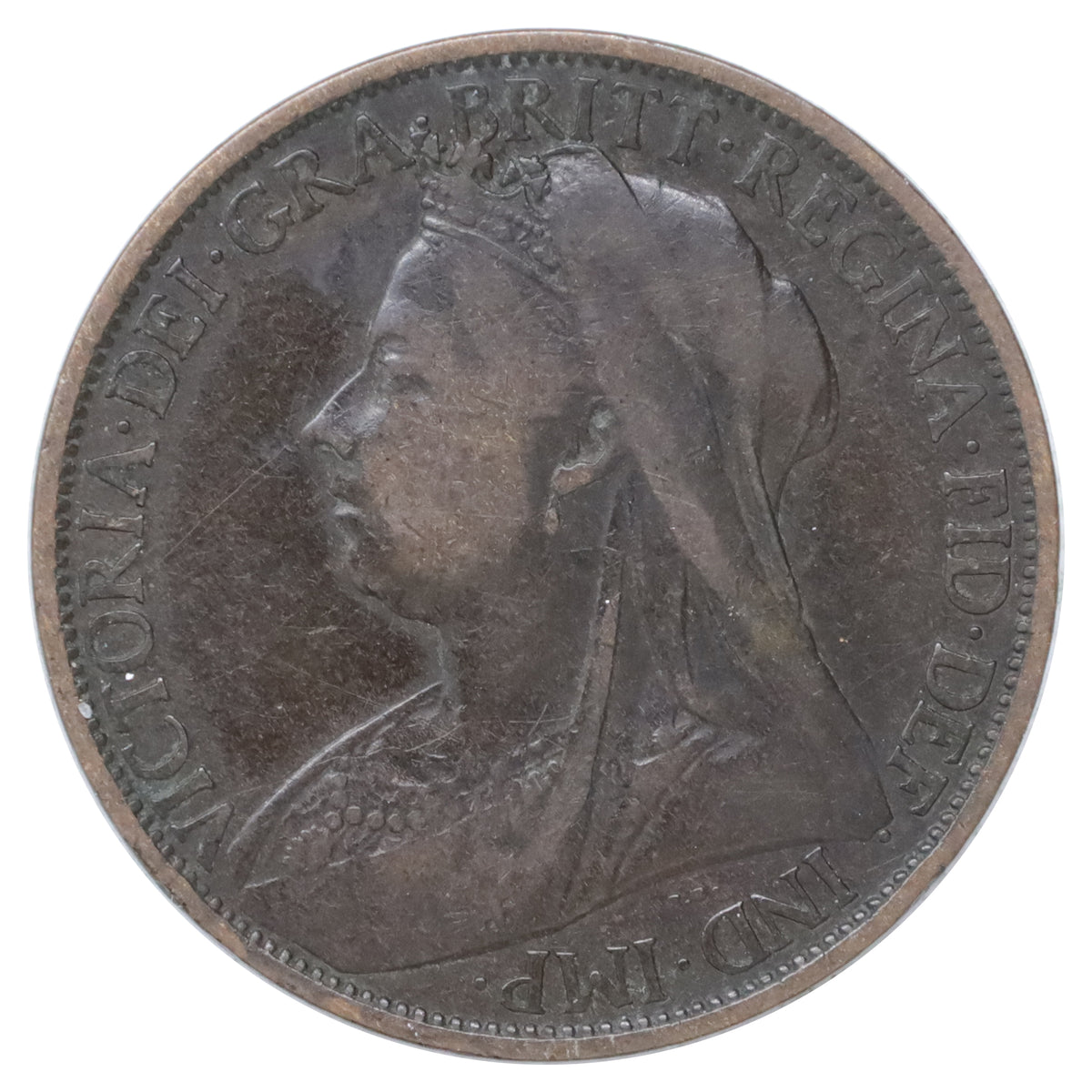Great Britain 1897 Penny F-VF (F15)
