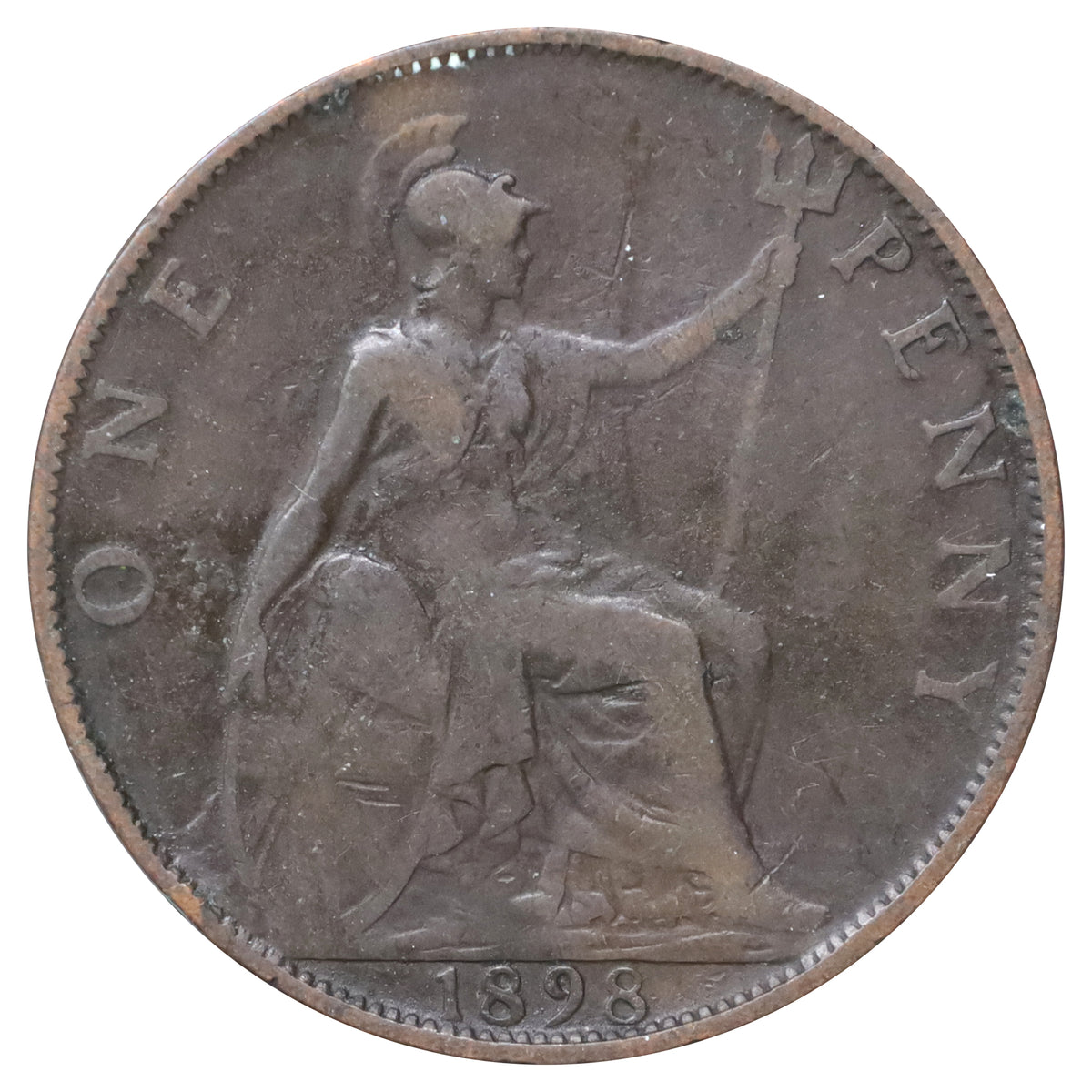 Great Britain 1898 Penny Fine (F12)
