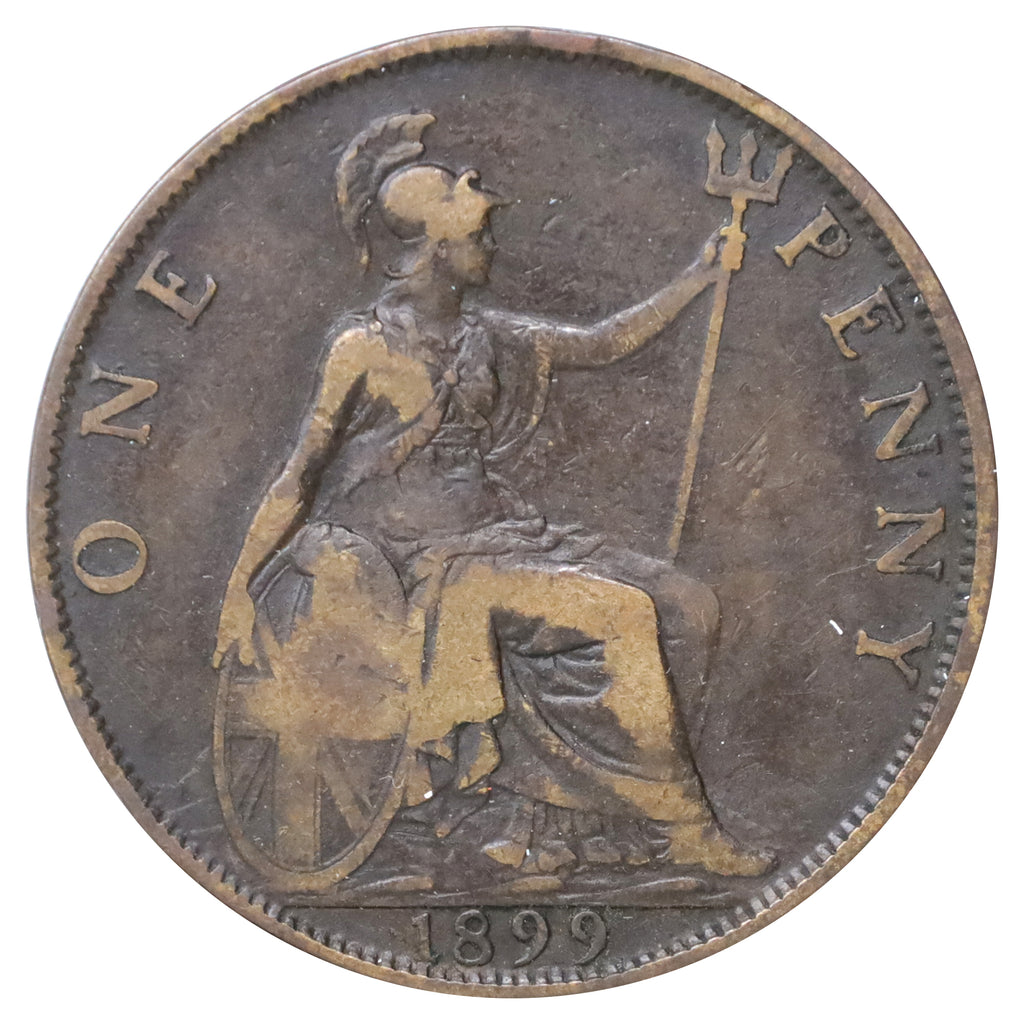 Great Britain 1899 Penny F-VF (F15)
