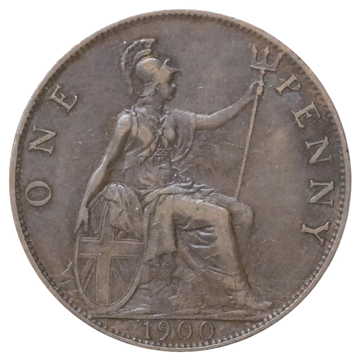 Great Britain 1900 Penny Extra Fine (EF40)