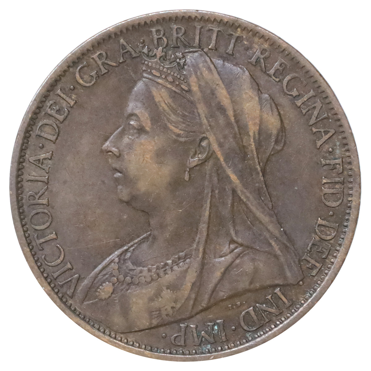 Great Britain 1900 Penny Extra Fine (EF40)