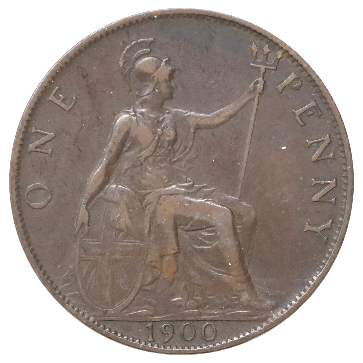 Great Britain 1900 Penny VF-EF (VF30)