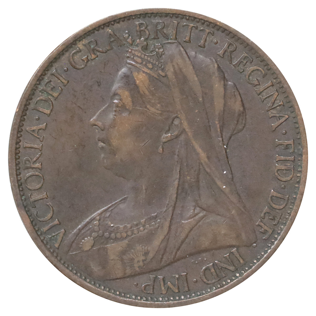 Great Britain 1900 Penny VF-EF (VF30)