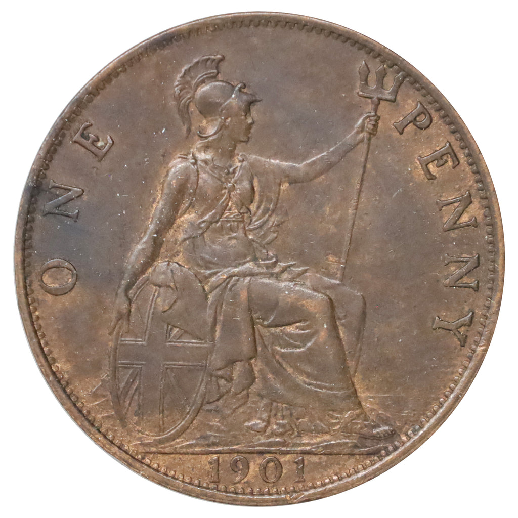 Great Britain 1901 Penny Almost Uncirculated (AU50)