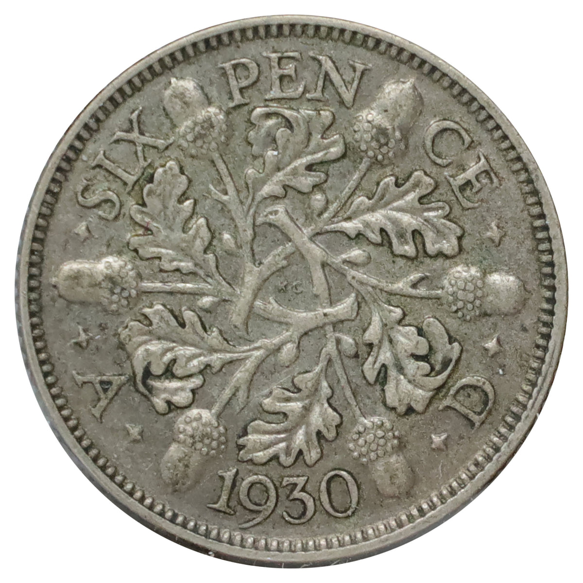 Great Britain 1930 6 Pence Very Fine (VF20)