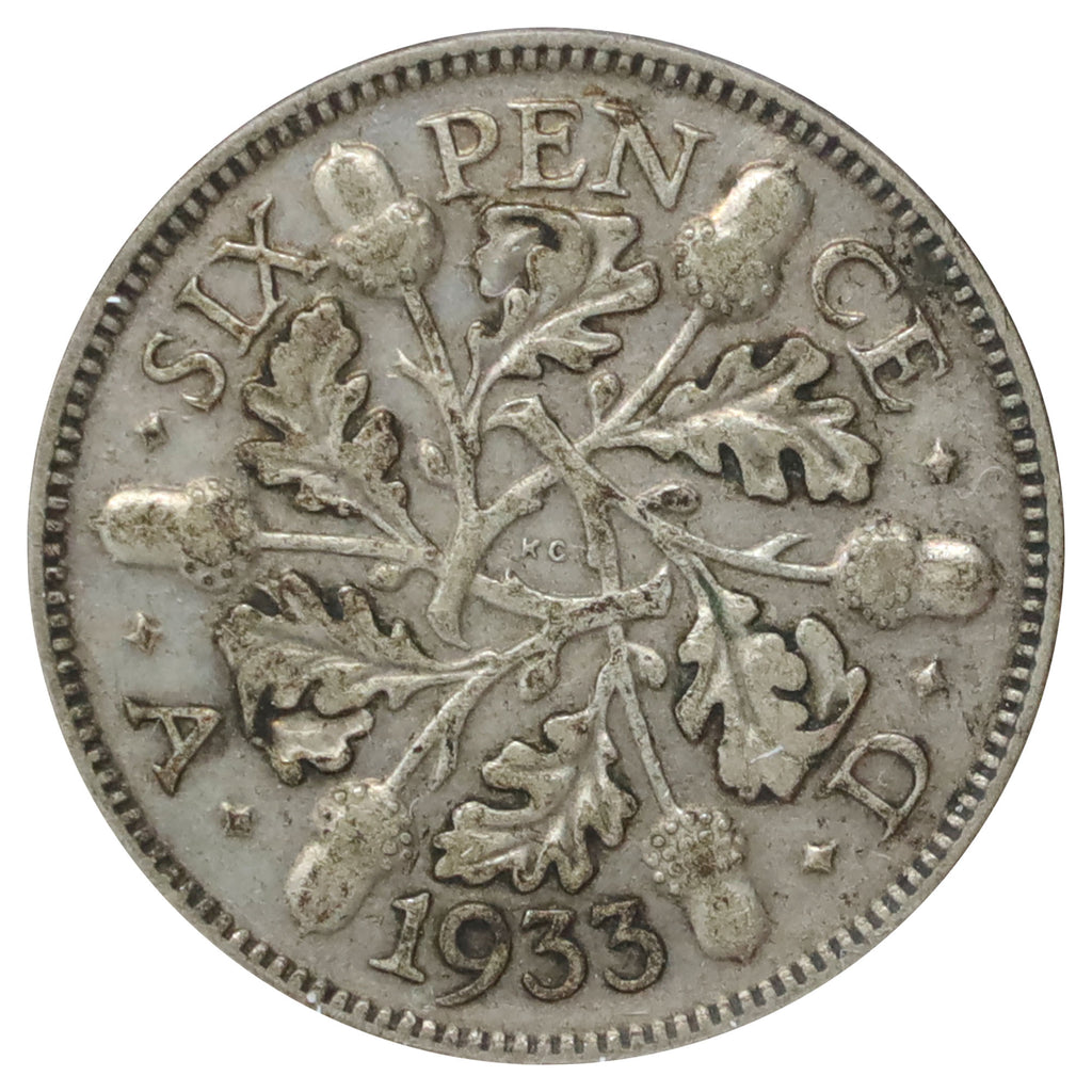 Great Britain 1933 6 Pence Very Fine (VF20)