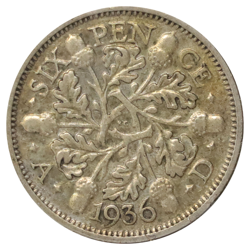 Great Britain 1936 6 Pence F-VF (F15)