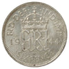 Great Britain 1944 6 Pence Almost Uncirculated (AU50)