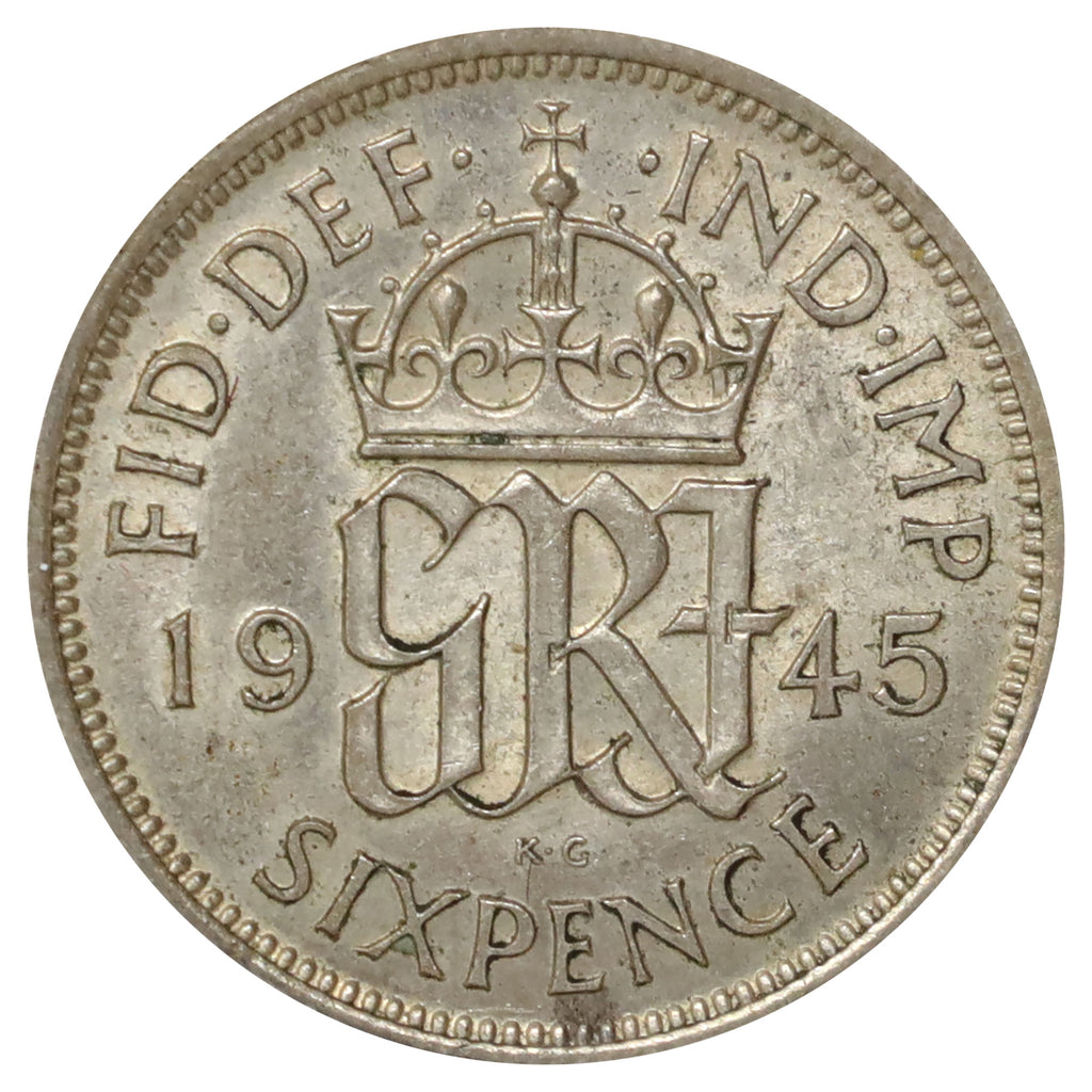 Great Britain 1945 6 Pence Extra Fine (EF40)